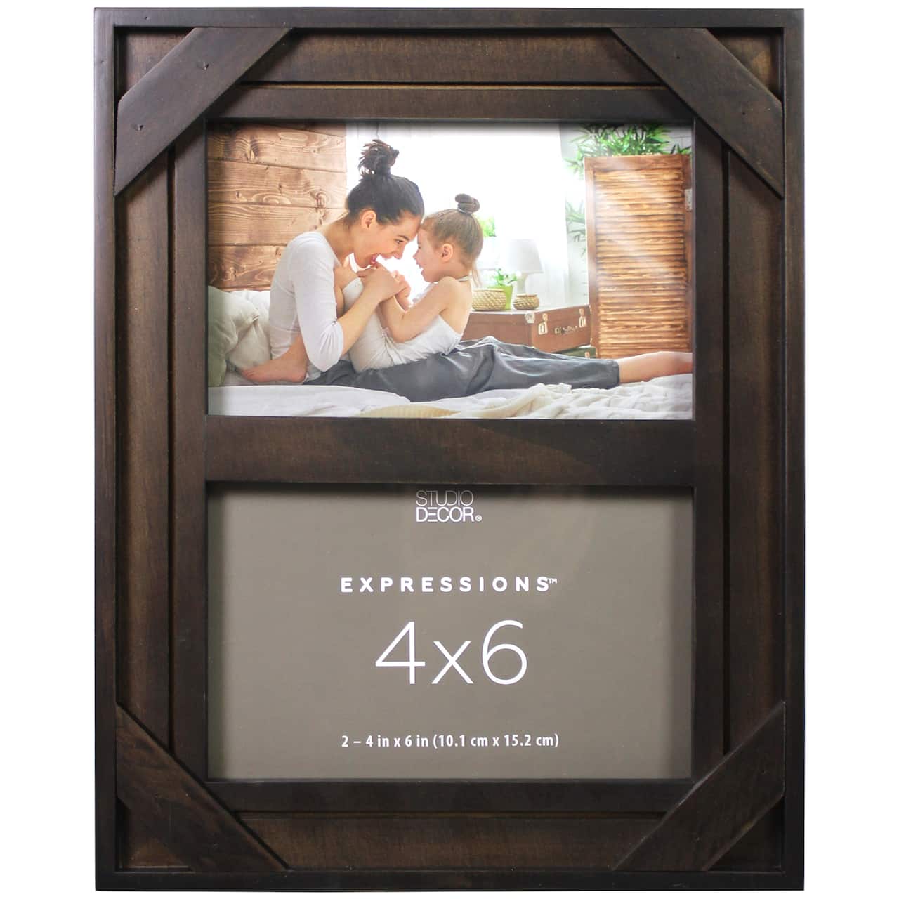 2 Opening Espresso 4&#x22; x 6&#x22; Collage Frame, Expressions&#x2122; by Studio D&#xE9;cor&#xAE;